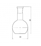 колба плоскодонная КП-1-500-29/32