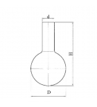 колба круглодонная К-2-50-22
